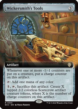 Wickersmith's Tools (Extended Art) (ECC-041) [Commander: Lorwyn Eclipsed] MTG Single Commander: Lorwyn Eclipsed