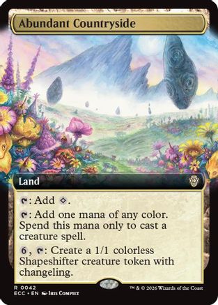 Abundant Countryside (ECC-042) [Commander: Lorwyn Eclipsed] MTG Single Wizards of the Coast