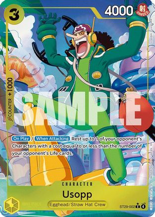 Usopp (Full Art) (ST29-002) [Starter Deck 29: Egghead] Foil One Piece Single Bandai