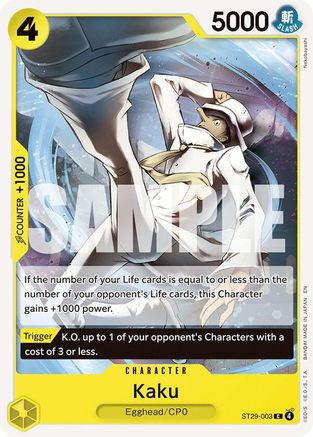 Kaku (ST29-003) [Starter Deck 29: Egghead] One Piece Single Bandai