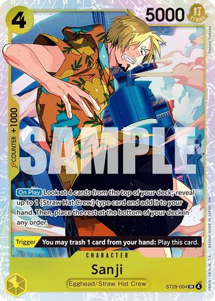 Sanji (ST29-004) [Starter Deck 29: Egghead] Foil One Piece Single Bandai