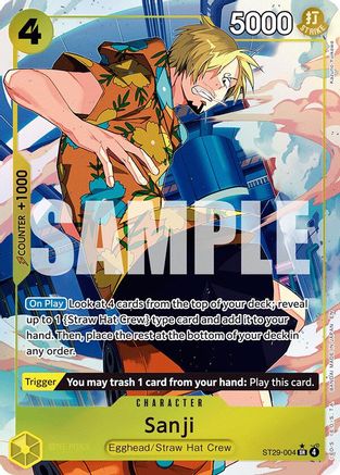 Sanji (Full Art) (ST29-004) [Starter Deck 29: Egghead] Foil One Piece Single Bandai