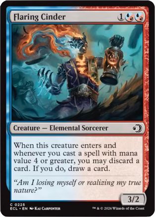 Flaring Cinder (ECL-225) [Lorwyn Eclipsed] MTG Single Wizards of the Coast