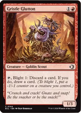 Gristle Glutton (ECL-144) [Lorwyn Eclipsed] Foil MTG Single Lorwyn Eclipsed