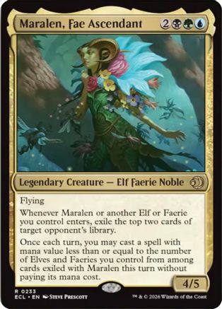 Maralen, Fae Ascendant (ECL-233) [Lorwyn Eclipsed] Foil MTG Single Lorwyn Eclipsed