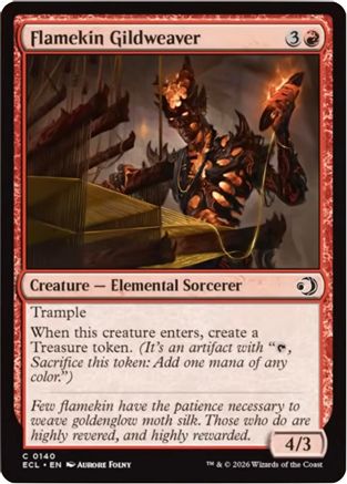 Flamekin Gildweaver (ECL-140) [Lorwyn Eclipsed] MTG Single Wizards of the Coast