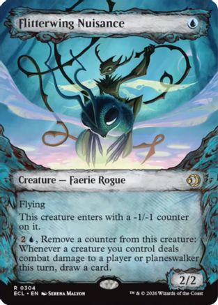 Flitterwing Nuisance (ECL-304) [Lorwyn Eclipsed] (Showcase) MTG Single Wizards of the Coast