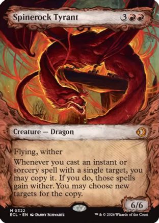 Spinerock Tyrant (Showcase) (ECL-322) [Lorwyn Eclipsed] Foil MTG Single Lorwyn Eclipsed