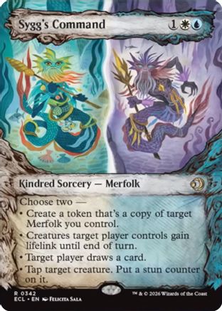 Sygg's Command (Showcase) (ECL-342) [Lorwyn Eclipsed] Foil MTG Single Lorwyn Eclipsed