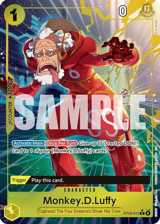 Monkey.D.Luffy (012) (Full Art) (ST29-012) [Starter Deck 29: Egghead] Foil One Piece Single Bandai