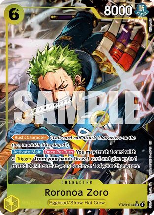 Roronoa Zoro (Full Art) (ST29-014) [Starter Deck 29: Egghead] Foil One Piece Single Bandai