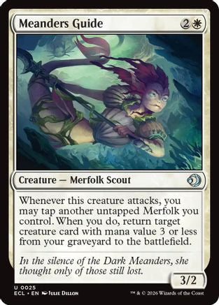 Meanders Guide (ECL-025) [Lorwyn Eclipsed] Foil MTG Single Lorwyn Eclipsed