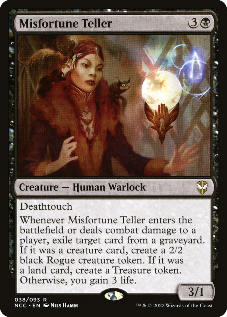 Misfortune Teller (NCC-038) [New Capenna Commander] MTG Single Wizards of the Coast