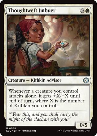 Thoughtweft Imbuer (ECL-038) [Lorwyn Eclipsed] MTG Single Lorwyn Eclipsed
