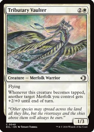 Tributary Vaulter (ECL-040) [Lorwyn Eclipsed] Foil MTG Single Lorwyn Eclipsed