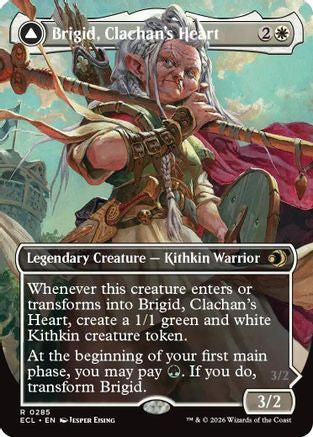 Brigid, Clachan's Heart (Borderless) (ECL-285) [Lorwyn Eclipsed] MTG Single Lorwyn Eclipsed