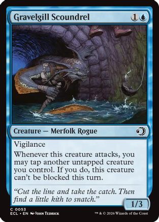 Gravelgill Scoundrel (ECL-053) [Lorwyn Eclipsed] Foil MTG Single Lorwyn Eclipsed