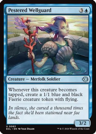 Pestered Wellguard (ECL-063) [Lorwyn Eclipsed] Foil MTG Single Lorwyn Eclipsed