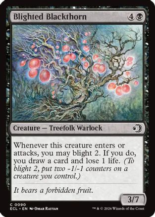 Blighted Blackthorn (ECL-090) [Lorwyn Eclipsed] MTG Single Wizards of the Coast