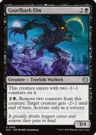Gnarlbark Elm (ECL-103) [Lorwyn Eclipsed] Foil MTG Single Lorwyn Eclipsed
