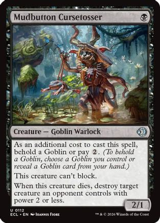Mudbutton Cursetosser (ECL-112) [Lorwyn Eclipsed] Foil MTG Single Lorwyn Eclipsed