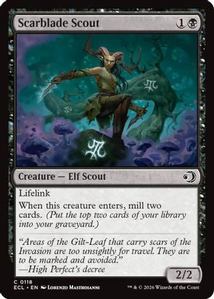 Scarblade Scout (ECL-118) [Lorwyn Eclipsed] Foil MTG Single Lorwyn Eclipsed