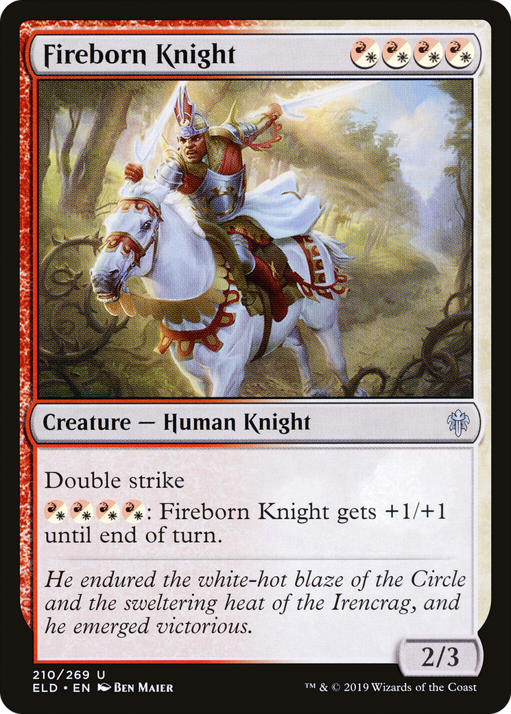 Fireborn Knight (ELD-210) [Throne of Eldraine] MTG Single Wizards of the Coast