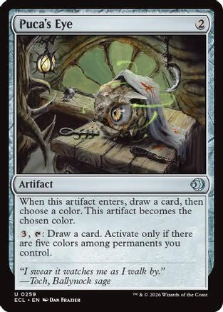 Puca's Eye (ECL-259) [Lorwyn Eclipsed] Foil MTG Single Lorwyn Eclipsed