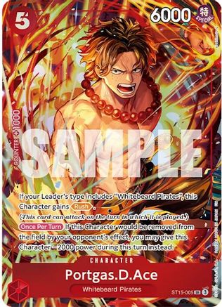 Portgas.D.Ace (Illustration Box Vol.5) (ST15-005) [One Piece Promotion Cards] Foil One Piece Single Bandai
