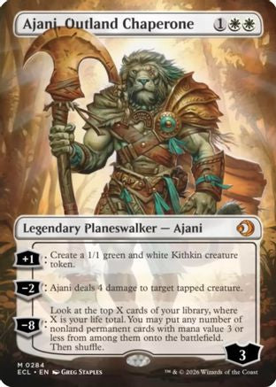 Ajani, Outland Chaperone (ECL-284) [Lorwyn Eclipsed] Foil MTG Single Wizards of the Coast
