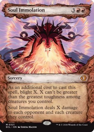 Soul Immolation (Showcase) (ECL-321) [Lorwyn Eclipsed] Foil MTG Single Lorwyn Eclipsed