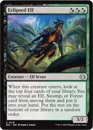 Eclipsed Elf (ECL-218) [Lorwyn Eclipsed] Foil MTG Single Wizards of the Coast