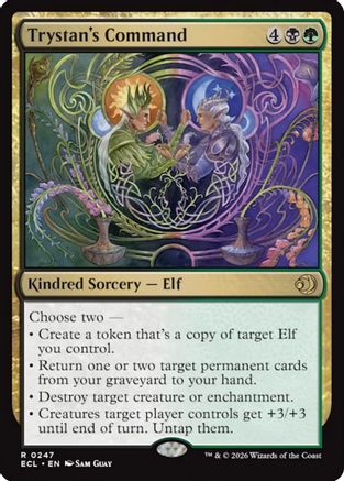 Trystan's Command (ECL-247) [Lorwyn Eclipsed] Foil MTG Single Lorwyn Eclipsed