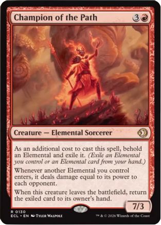 Champion of the Path (ECL-130) [Lorwyn Eclipsed] MTG Single Wizards of the Coast