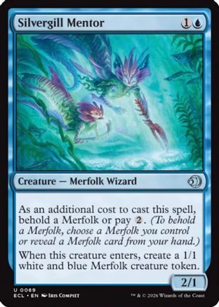 Silvergill Mentor (ECL-069) [Lorwyn Eclipsed] MTG Single Lorwyn Eclipsed