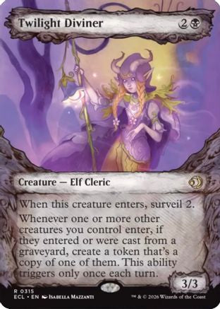 Twilight Diviner (Showcase) (ECL-315) [Lorwyn Eclipsed] MTG Single Lorwyn Eclipsed