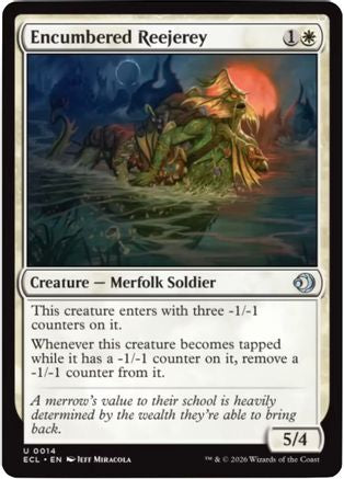 Encumbered Reejerey (ECL-014) [Lorwyn Eclipsed] Foil MTG Single Wizards of the Coast