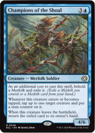 Champions of the Shoal (ECL-046) [Lorwyn Eclipsed] Foil MTG Single Wizards of the Coast