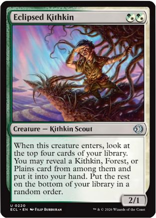Eclipsed Kithkin (ECL-220) [Lorwyn Eclipsed] Foil MTG Single Wizards of the Coast