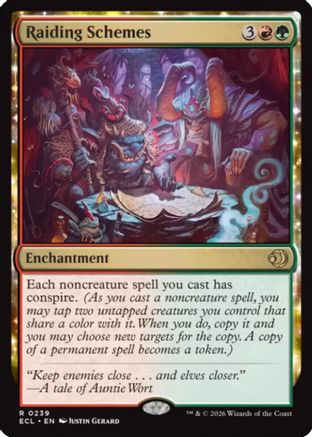 Raiding Schemes (ECL-239) [Lorwyn Eclipsed] MTG Single Lorwyn Eclipsed