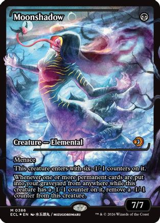 Moonshadow (0386) (Showcase) (ECL-386) [Lorwyn Eclipsed] Foil MTG Single Lorwyn Eclipsed