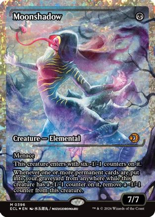 Moonshadow (0396) (Showcase) (Fracture Foil) (ECL-396) [Lorwyn Eclipsed] Foil MTG Single Lorwyn Eclipsed