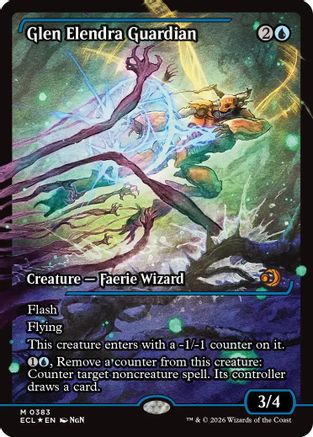 Glen Elendra Guardian (0383) (Showcase) (ECL-383) [Lorwyn Eclipsed] Foil MTG Single Lorwyn Eclipsed