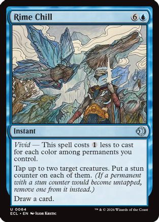 Rime Chill (ECL-064) [Lorwyn Eclipsed] MTG Single Lorwyn Eclipsed