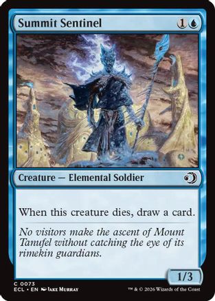 Summit Sentinel (ECL-073) [Lorwyn Eclipsed] Foil MTG Single Lorwyn Eclipsed