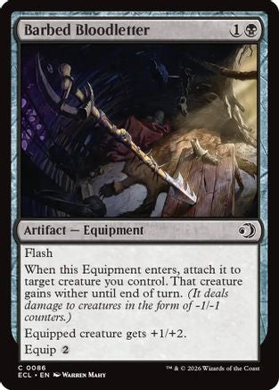 Barbed Bloodletter (ECL-086) [Lorwyn Eclipsed] MTG Single Wizards of the Coast