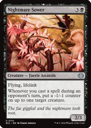 Nightmare Sower (ECL-114) [Lorwyn Eclipsed] Foil MTG Single Lorwyn Eclipsed
