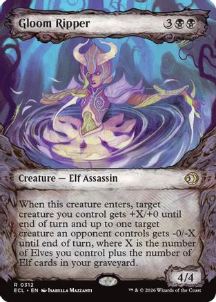 Gloom Ripper (Showcase) (ECL-312) [Lorwyn Eclipsed] MTG Single Lorwyn Eclipsed
