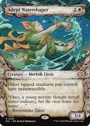 Adept Watershaper (ECL-297) [Lorwyn Eclipsed] MTG Single Wizards of the Coast