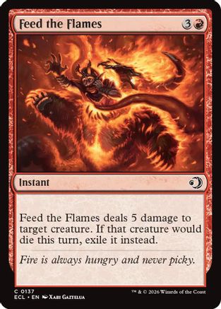 Feed the Flames (ECL-137) [Lorwyn Eclipsed] MTG Single Wizards of the Coast